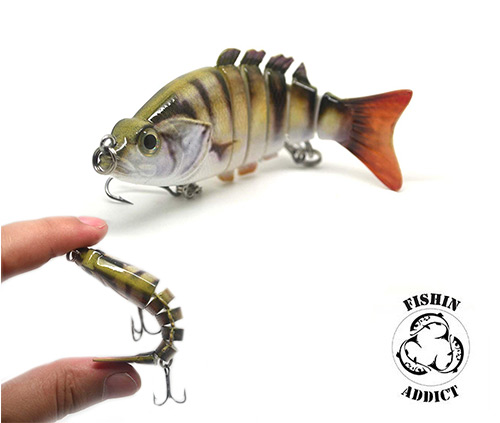 Fishing lures Multi Jointed Realistic Pike Predator Lure Swimming Spinner S4T3 